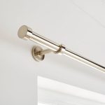 Trinity Fixed Satin Silver Eyelet Curtain Pole Dia. 29mm Silver