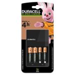 Duracell Charger & 2 AA Batteries Black