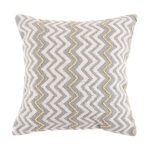 Berber Zigzag Cushion Grey / White