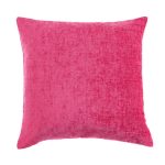 Large Chenille Fuchsia Cushion Fuchsia (Pink)