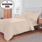 Non Iron Plain Dye Cream Duvet Cover Cream