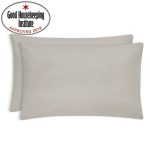 Non Iron Plain Dye Kingsize Cream Pillowcase Pair Cream