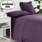 Non Iron Plain Dye Blackcurrant Flat Sheet Purple