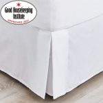 Non Iron Plain Dye White Divan Trim White