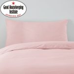 Non Iron Plain Dye Kingsize Dusky Pink Pillowcase Pair Dusty Pink