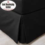 Non Iron Plain Dye Black Divan Trim Black