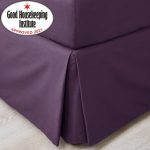 Non Iron Plain Dye Blackcurrant Divan Trim Purple