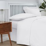 Easycare Plain Dye 100% Cotton 180 Thread Count White Flat Sheet White