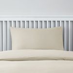 Easycare Plain Dye Cream Housewife Pillowcase Pair Cream