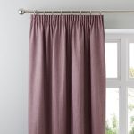Solar Mauve Blackout Pencil Pleat Curtains Mauve