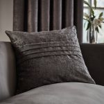 Large Chenille Grey Cushion Grey