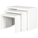 Soho White Gloss Nest of Tables White