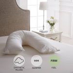 Dorma Full Forever V-Shaped Firm-Support Pillow White