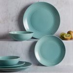 Gordon Ramsay by Royal Doulton Teal Maze 12 Piece Dining Set Teal