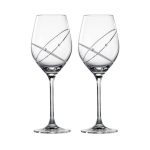 Royal Doulton Promises With This Ring Pair of Wine Glasses Clear