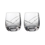 Royal Doulton Promises With This Ring Pair of Toasting Tumbler Glasses Clear