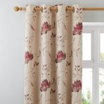 Amelia Red Eyelet Curtains Red