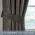 Grey Chenille Curtain Tiebacks Grey