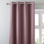 Solar Mauve Blackout Eyelet Curtains Mauve