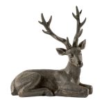 Rustic Ramble Sitting Stag Ornament Brown