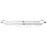 Extendable Bath Rack Silver