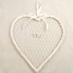 Wedding Heart Card Holder White