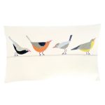 Birds on a Wire Cushion Cream