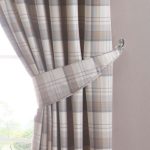 Balmoral Ochre Tiebacks Brown / Grey