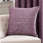 Large Chenille Mauve Cushion Lilac