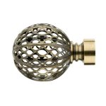 Mix and Match Antique Brass Moroccan Finials Dia. 28mm Bronze
