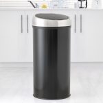 Spectrum Black 30 Litre Top Press Bin Black