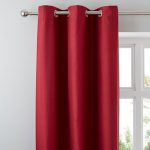 Nova Red Blackout Eyelet Curtains Red