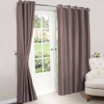 Nova Gold Blackout Eyelet Curtains Copper Brown