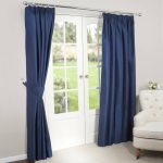 Nova Navy Blackout Pencil Pleat Curtains Navy Blue