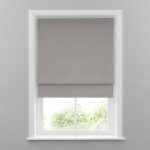 Cool Grey Linen Blackout Roman Blind Grey