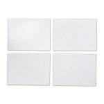 Pack Of Four Silver Glitter Placemats Silver
