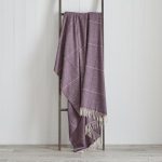 Dorma Maldon 130cm x 170cm Throw Plum (Purple)