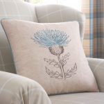 Balmoral Duck-Egg Thistle Cushion Duck Egg Blue