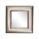Moroccan Cut Out Mirror Silver