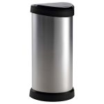 Curver Silver Deco 40 Litre Bin Silver