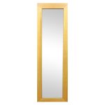 Wooden Full Length Mirror Natural Brown