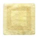 Super Soft Reversible Lemon Square Bath Mat Lemon (Yellow)