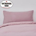 Non Iron Plain Dye Kingsize Heather Pillowcase Pair Plain Dye Heather