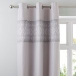 Claudia Grey Thermal Eyelet Curtains Grey