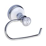 Silver Vintage Toilet Roll Holder Silver