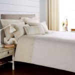 Millie Embroidered Natural Duvet Cover and Pillowcase Set Light Brown / Natural