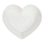 Country Heart Serving Bowl White