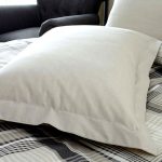 Salvage Check Grey Oxford Pillowcase Light Brown / Natural
