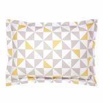 Skandi Geometric Yellow Oxford Pillowcase Yellow