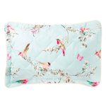 Beautiful Birds Duck-Egg Pillow Sham Duck Egg Blue